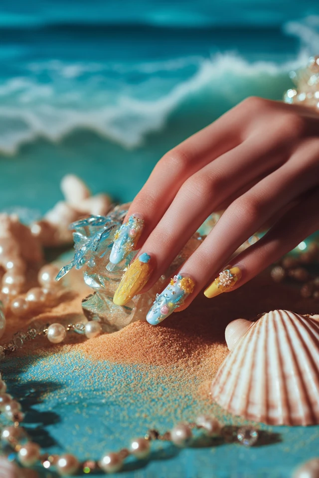 Sunshine Summer Elegance Nails - photo 4