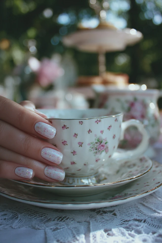 Tea Party Nails Inspiration - photo 4