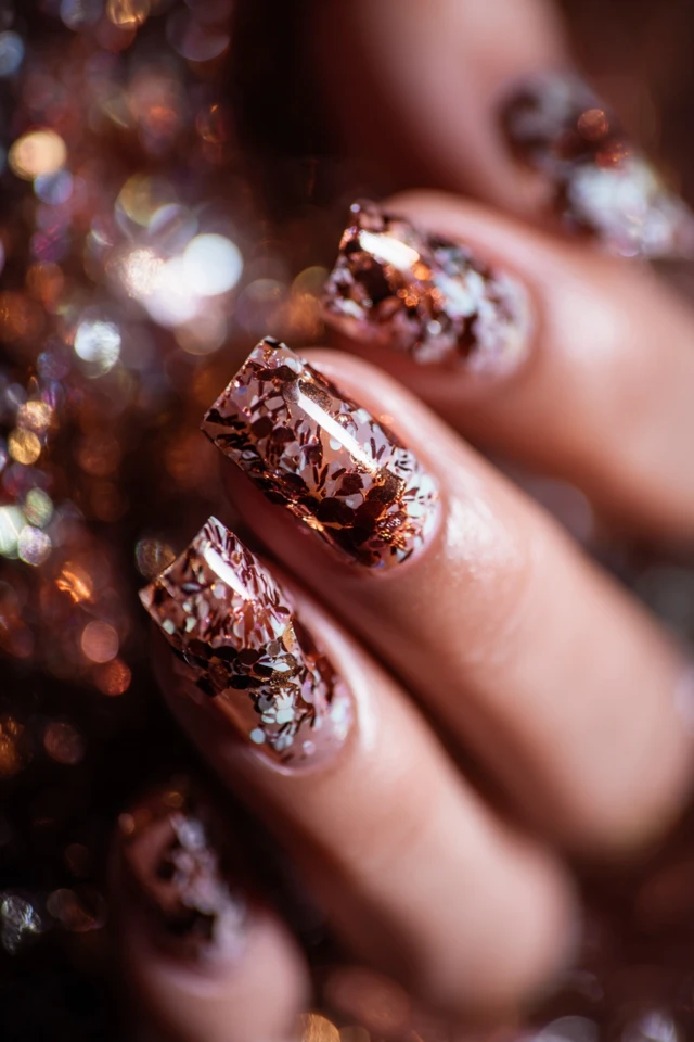 Radiant National Coffee Day Design Nails - photo 2