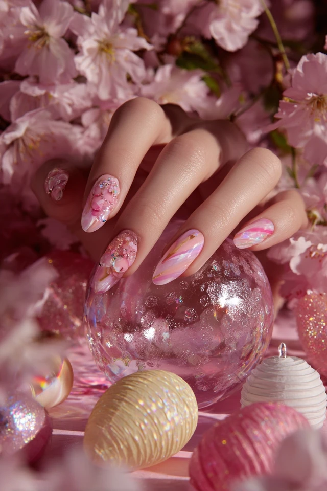 Vivid Thanksgiving Glam Nails - photo 2