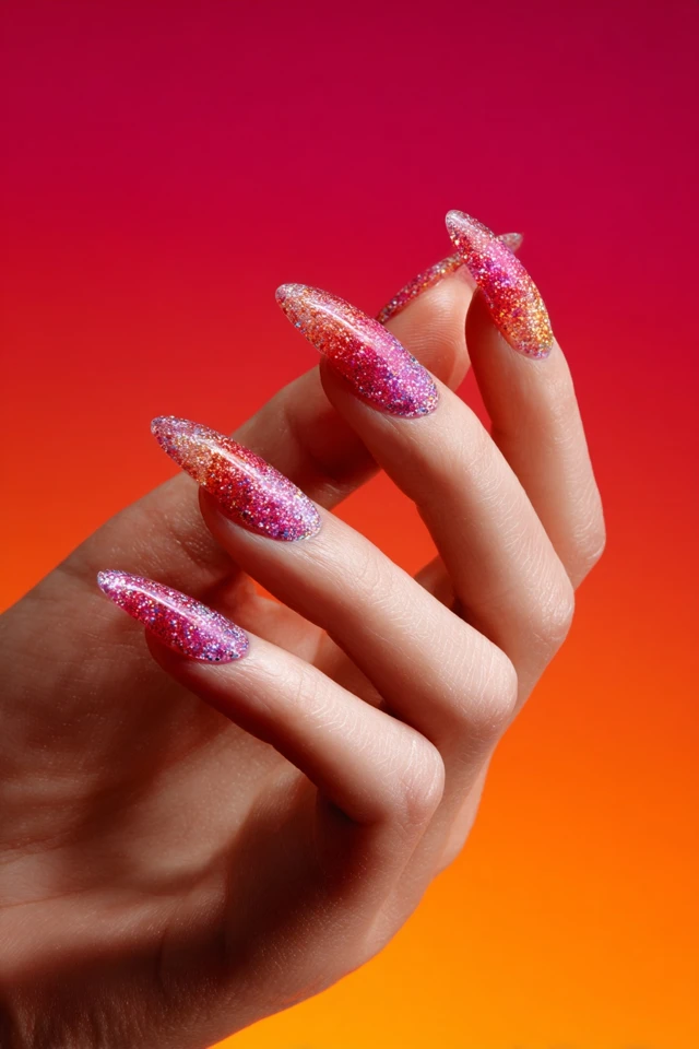 Sparkle Bastille Day Vibes Nails - photo 4