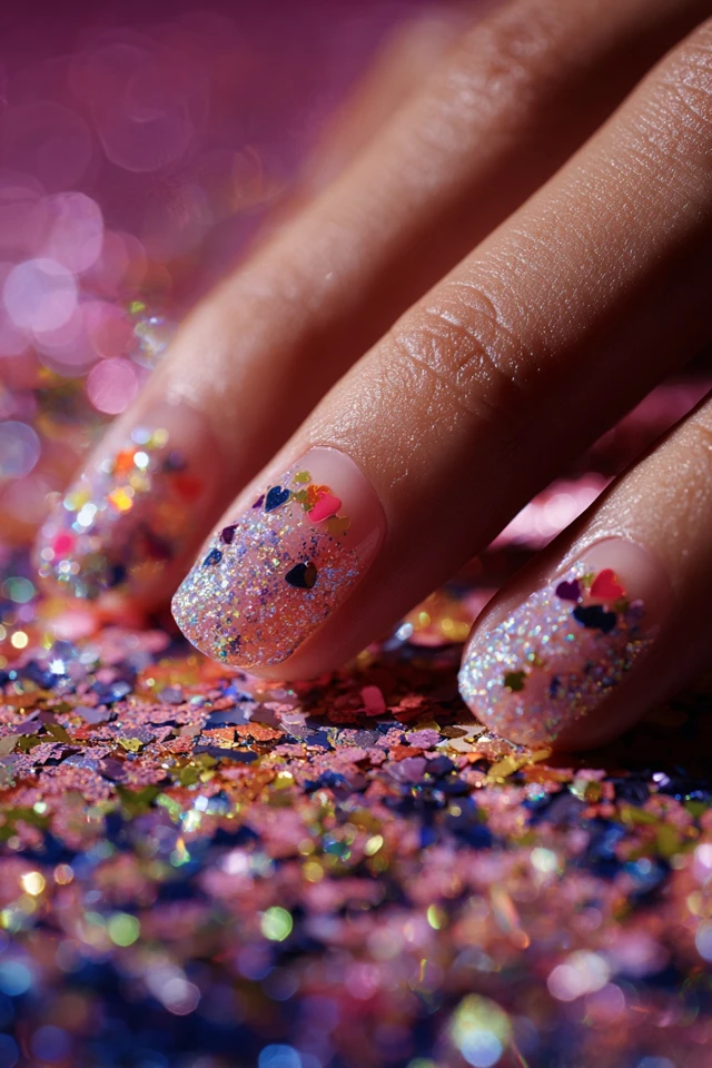 Sparkle Memorial Day Nails - photo 4