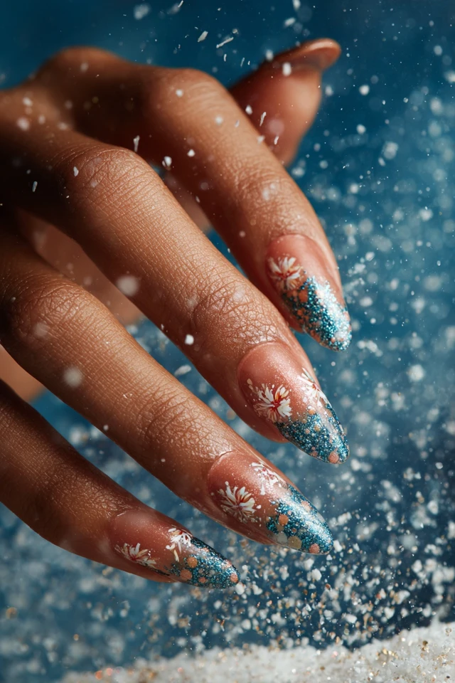Amber Fall Elegance Nails - photo 4
