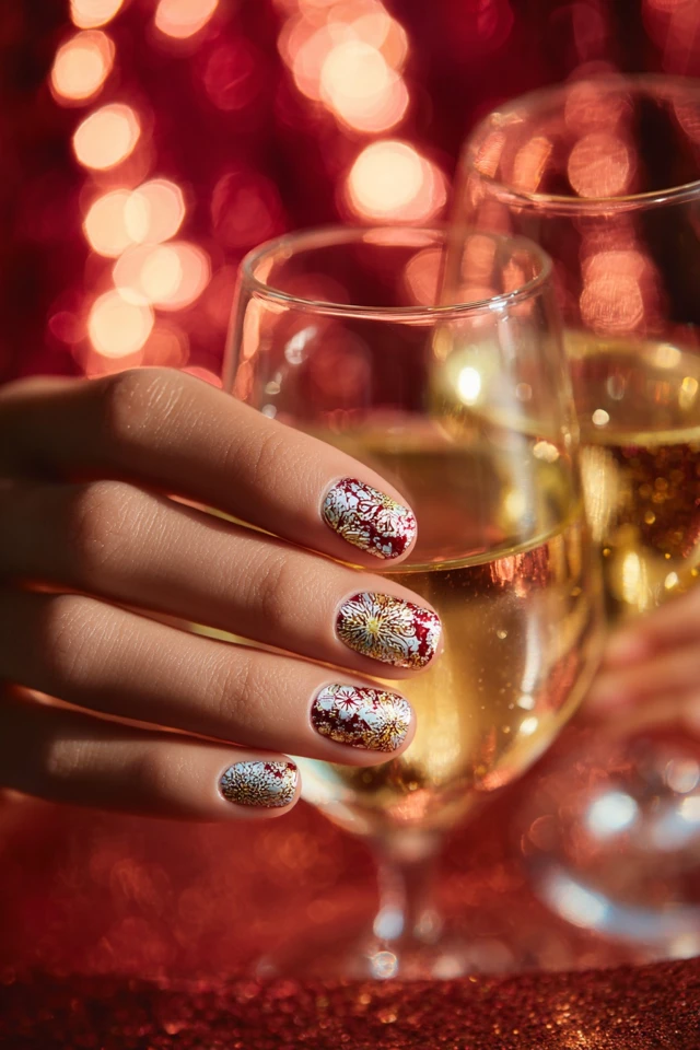 Festive Valentine’s Day Design Nails - photo 4