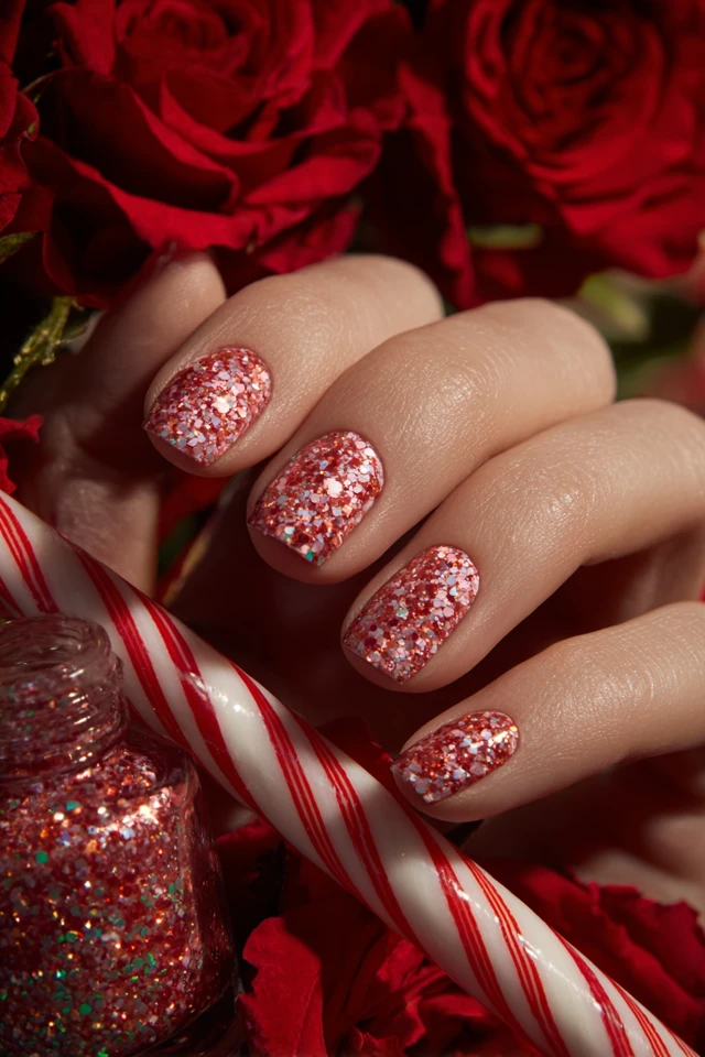 Sparkle Rosh Hashanah Glam Nails - photo 4