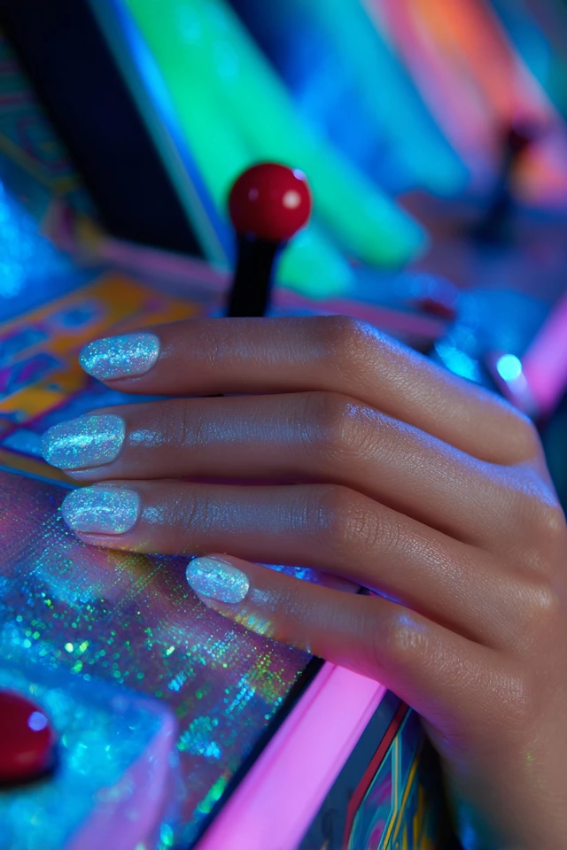 Epic Holographic Powder Glam Nails - photo 4