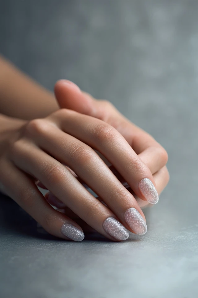 Textured Fuzzy Flocking Design Nails - photo 4