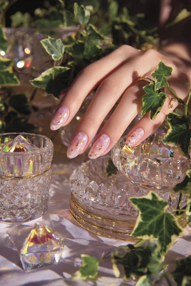 Opulent Tortoiseshell Glam Nails - photo 3