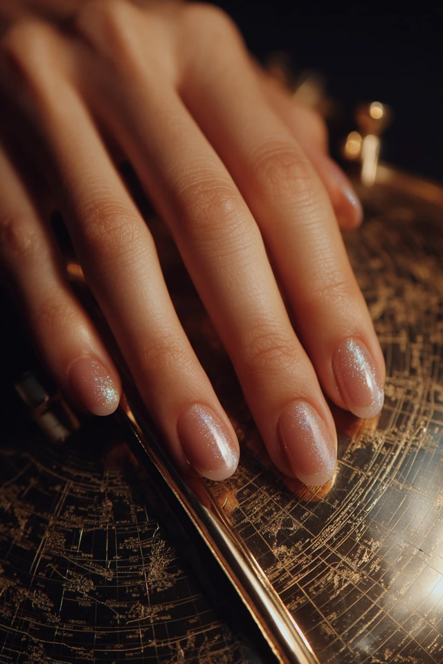 Celestial French Reverse Artistry Nails - photo 4