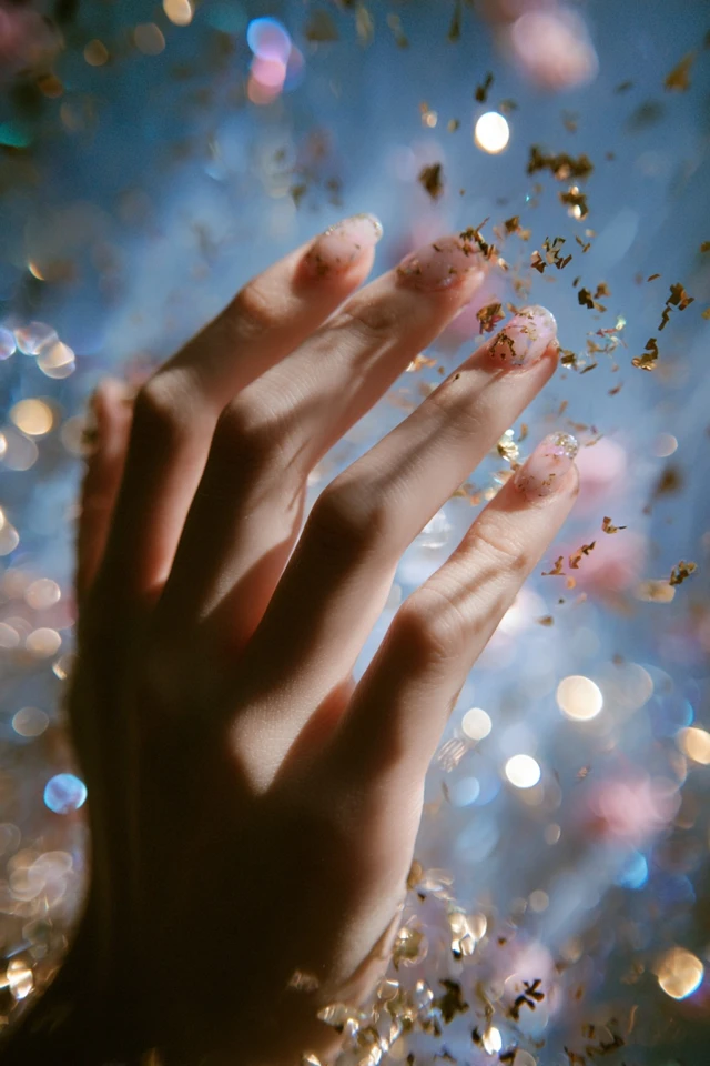 Ultra Blooming Marble Glam Nails - photo 3