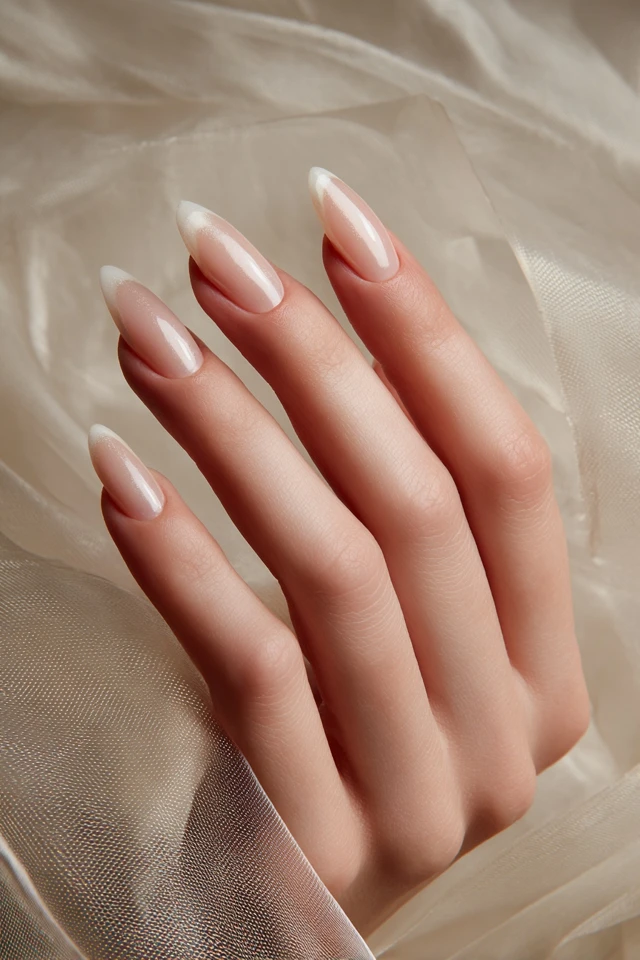 Polished French Reverse Vision Nails - photo 4