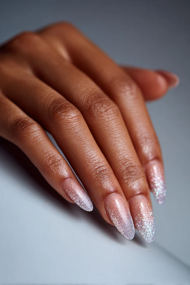 Glittering Ombre Airbrush Artistry Nails - photo 4
