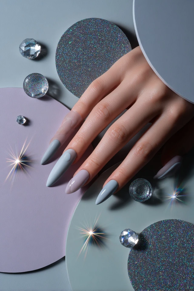 Crystal BIAB Design Nails - photo 4