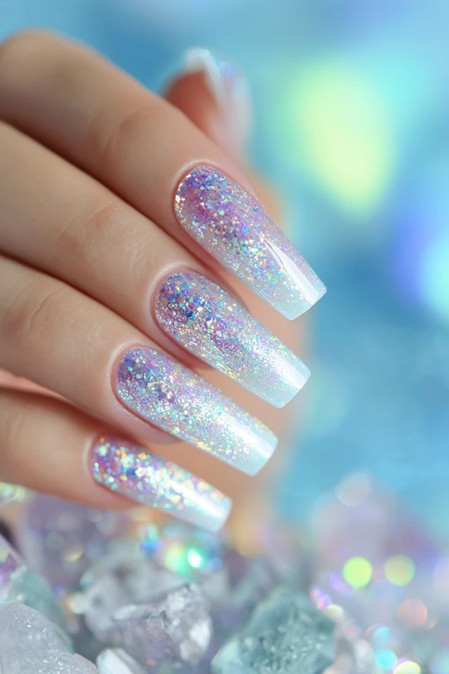 Frosted Glass Aesthetic Nails - photo 3