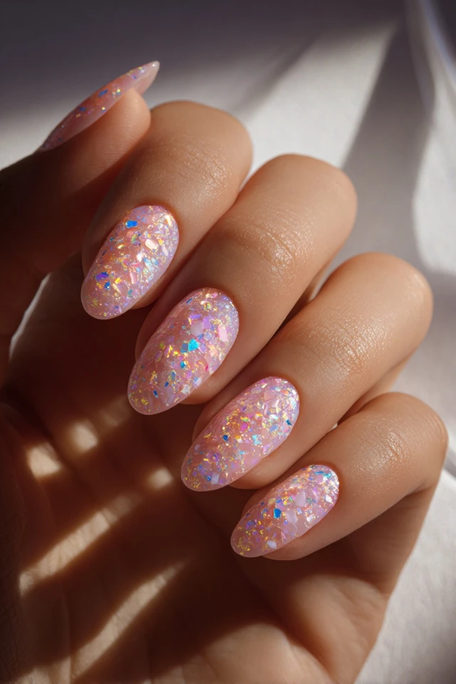 Opalescent Glow Design Nails - photo 3