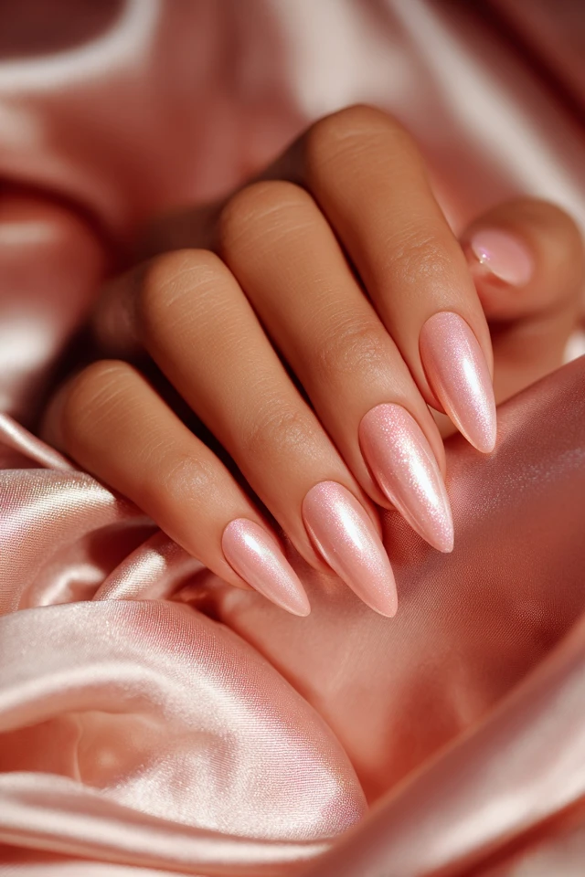 Satin Silk Design Nails - photo 3