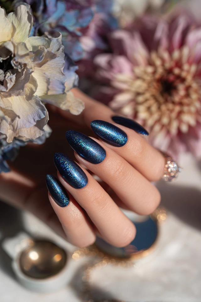 Sapphire Spark Look Nails - photo 2