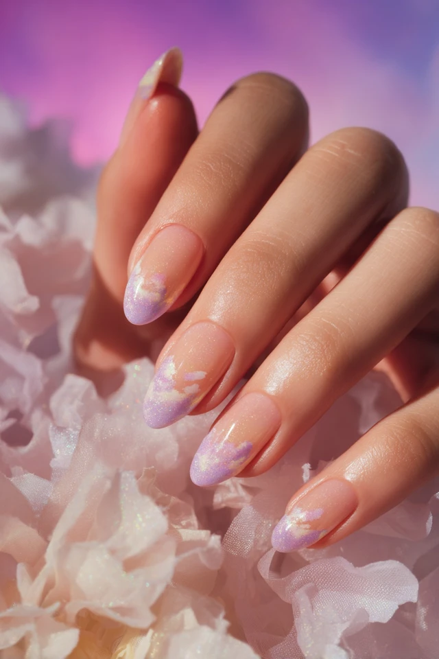 Dreamy Cloud Mood Nails - photo 4