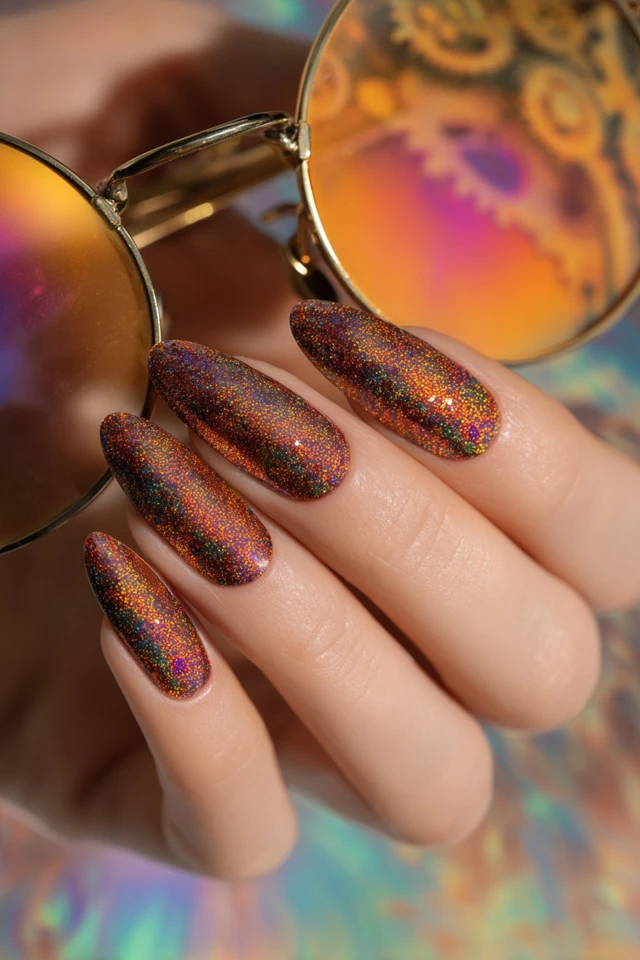 Steampunk Charm Look Nails - photo 4