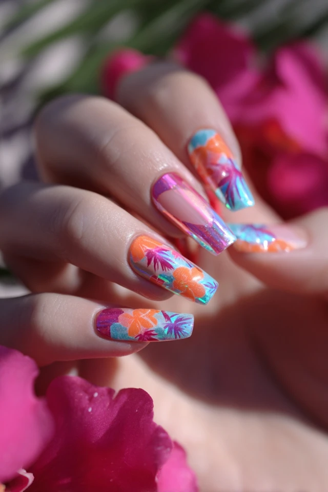 Miami Neon Vibe Nails - photo 4