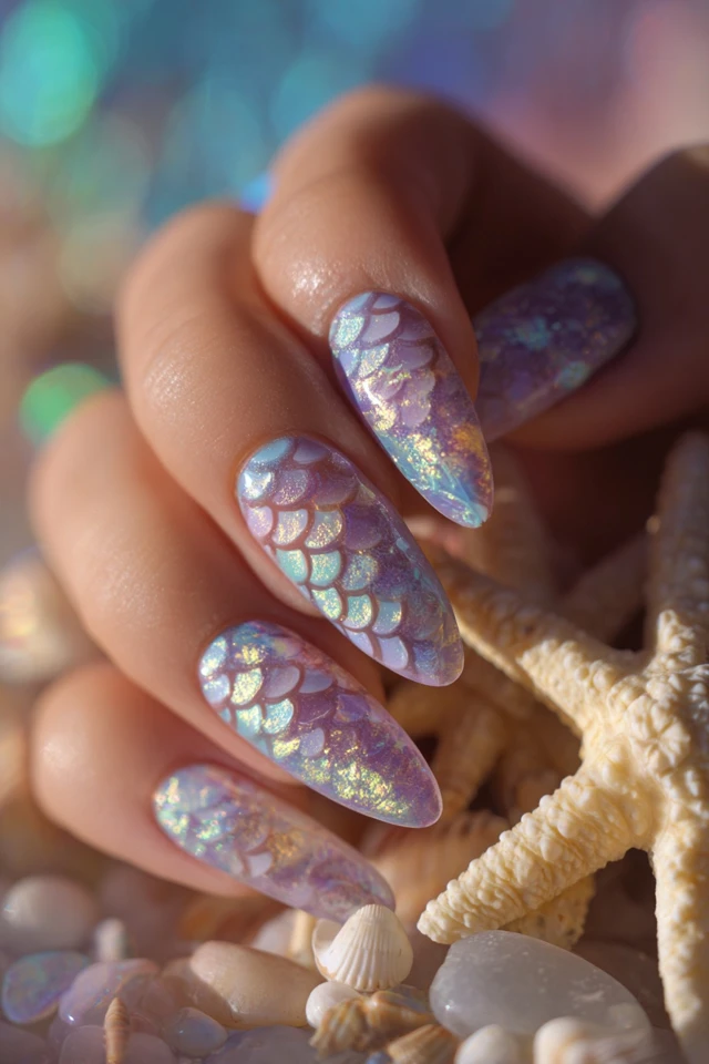 Mermaidcore Design Nails - photo 4