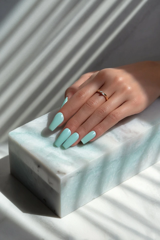 Opulent Mini Coffin Geometry Nails - photo 4