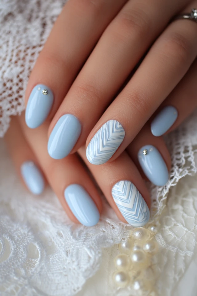 Opulent Chevron Design Nails - photo 4
