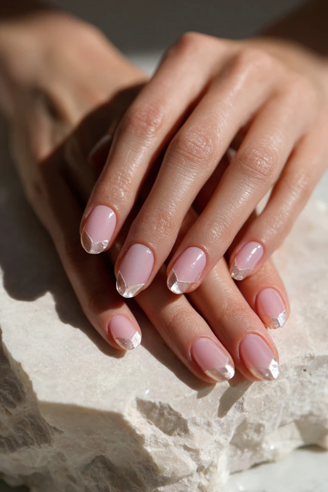 Artful Peak Silhouette Nails - photo 4
