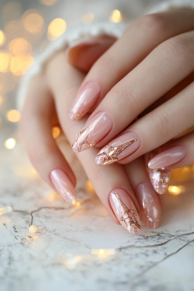 Sleek Eiffel Silhouette Nails - photo 2