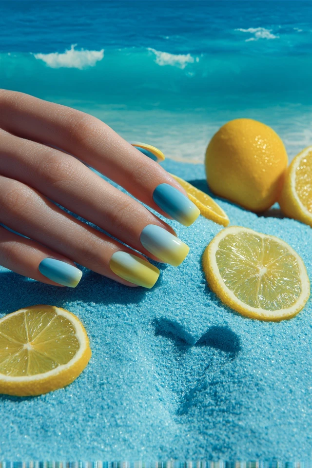 Beach Summer Glow Nails - photo 4
