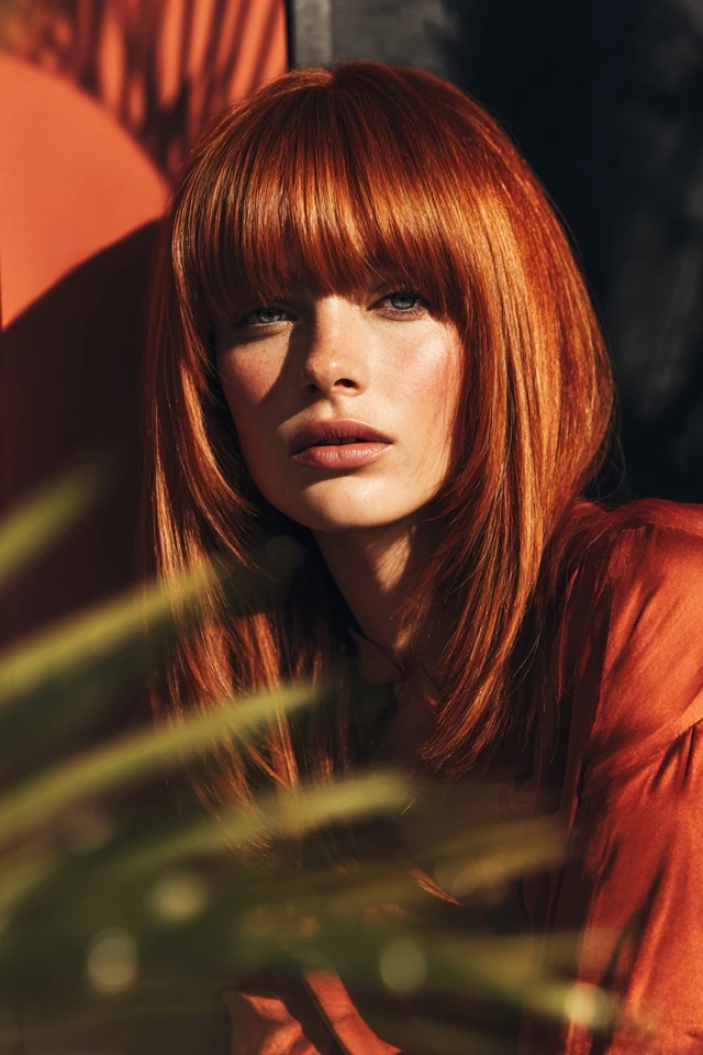 Medium One-Length Haircut Clean - photo 4