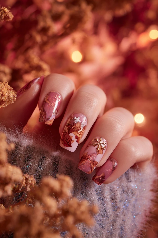 Foliage Fall Vibes Nails - photo 4
