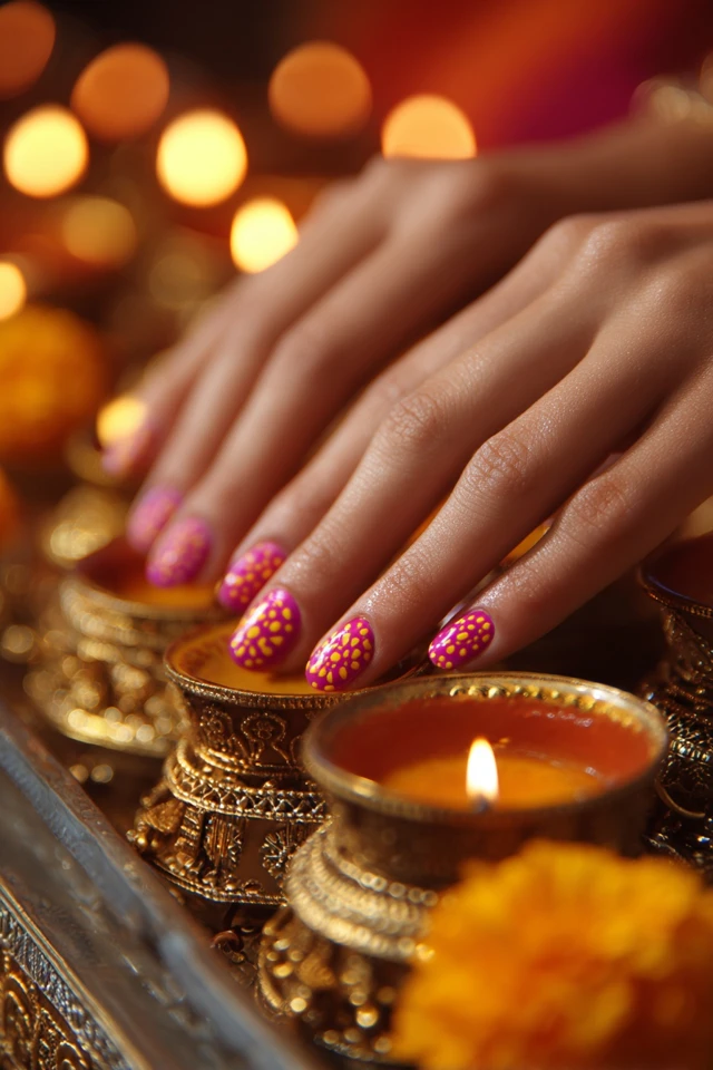 Diwali Celebration Nails Inspiration - photo 3