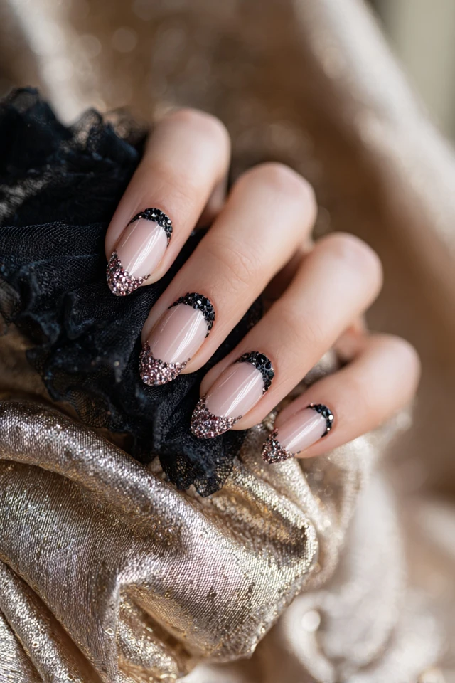 Black Tie Ball Nails Inspiration - photo 4