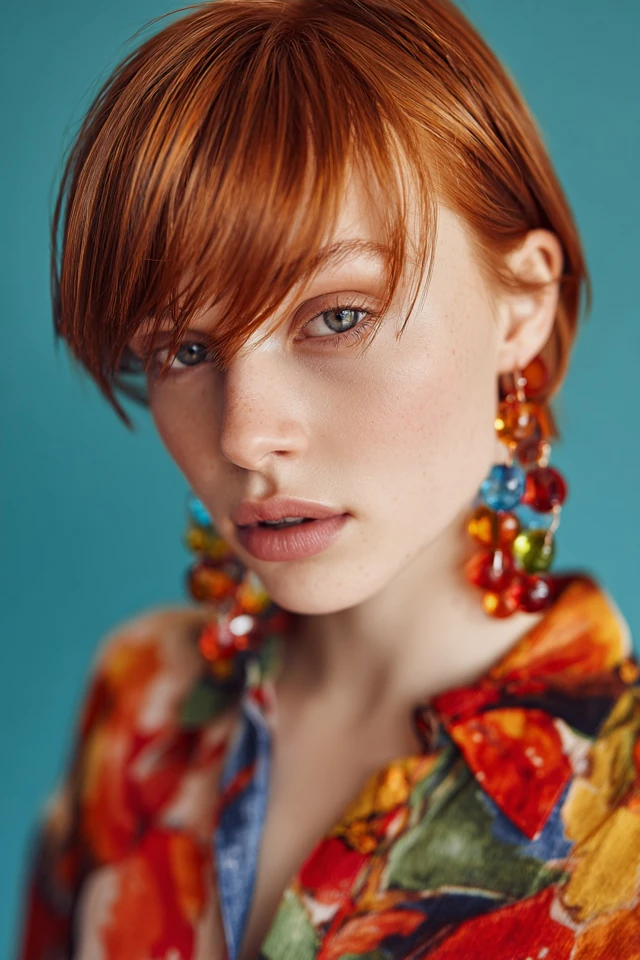 Short Sleek Haircut Glassy