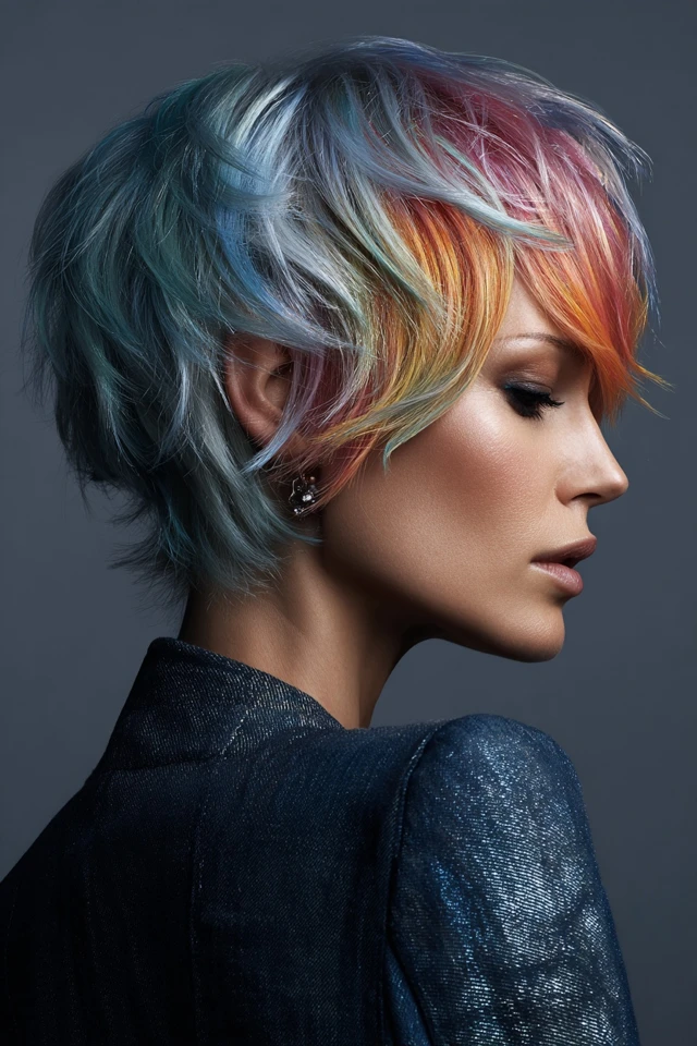Long Layered Haircut Swoosh