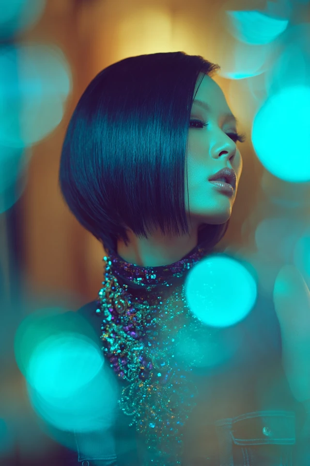 Shoulder-Length Sleek Haircut