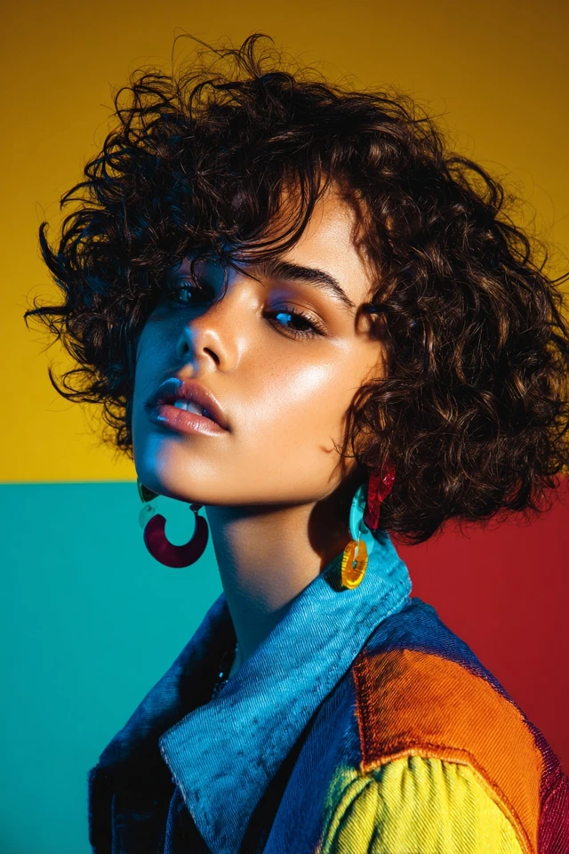 Short Messy Haircut Cool-Girl