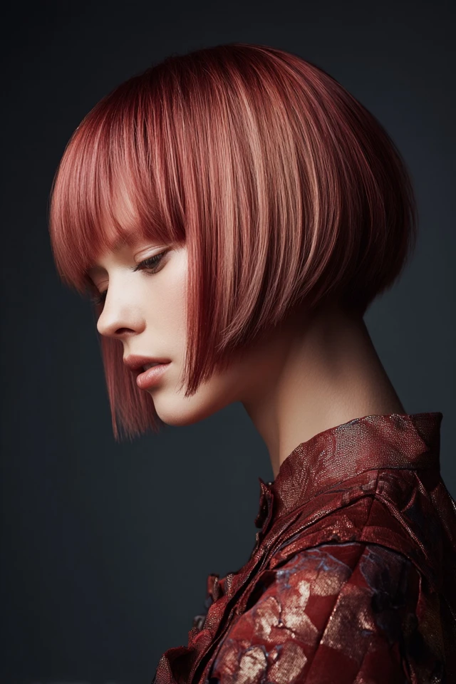 Collarbone-Length Blunt Haircut - photo 2