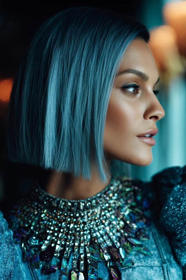 Shoulder-Length Sleek Haircut - photo 3