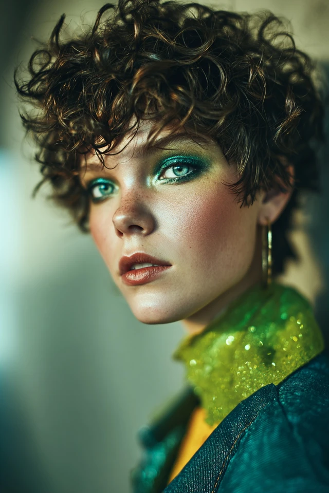Collarbone-Length Curly Haircut - photo 3