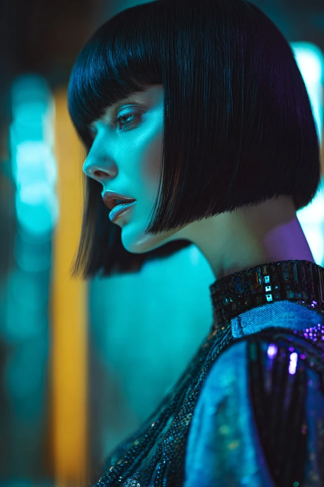 Shoulder-Length Sleek Haircut - photo 4