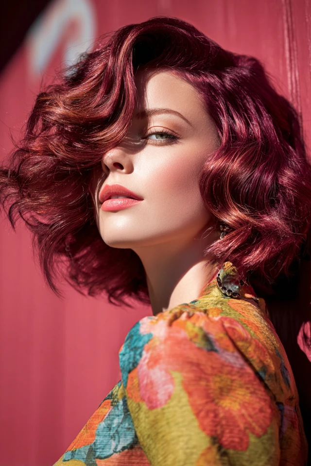 Medium Wavy Haircut Soft Glam - photo 4