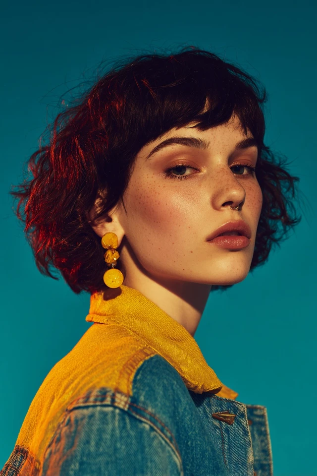 Short Middle-Part Haircut Modern - photo 4