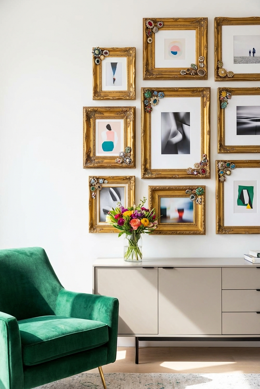 Antique Frames in a Modern Home (Brooched Edition): How to Style