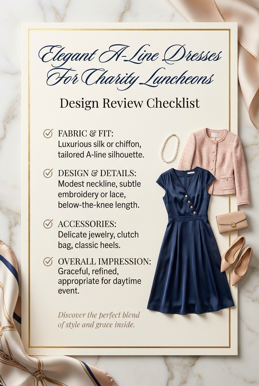Elegant A Line Dresses For Charity Luncheons - photo 5