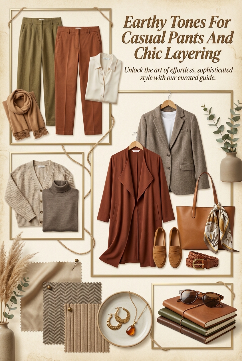 Earthy Tones For Casual Pants And Chic Layering - photo 4