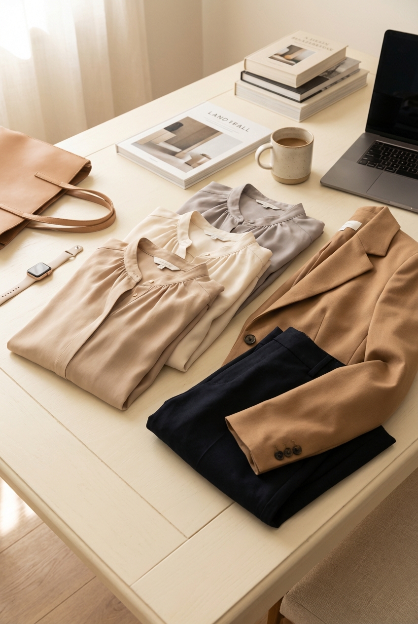 Neutral Blouses For Polished Workwear