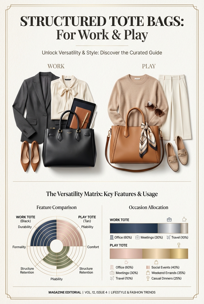 Structured Tote Bags For Work And Play - photo 3