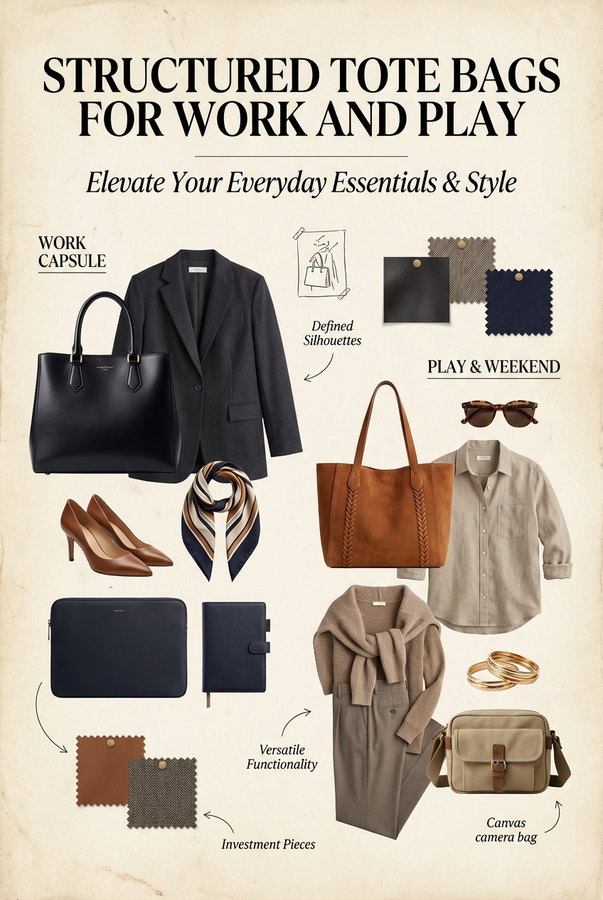 Structured Tote Bags For Work And Play - photo 4